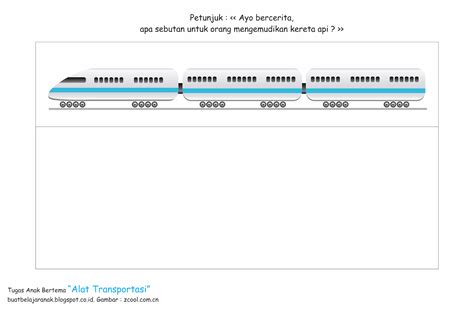 Tugas Anak Bertema Alat Transportasi - Ainaya Aiza Blog