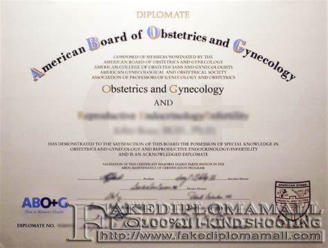 Obstetrics And Gynecology Fake Certificate Best Site To Buy Fake Diploma