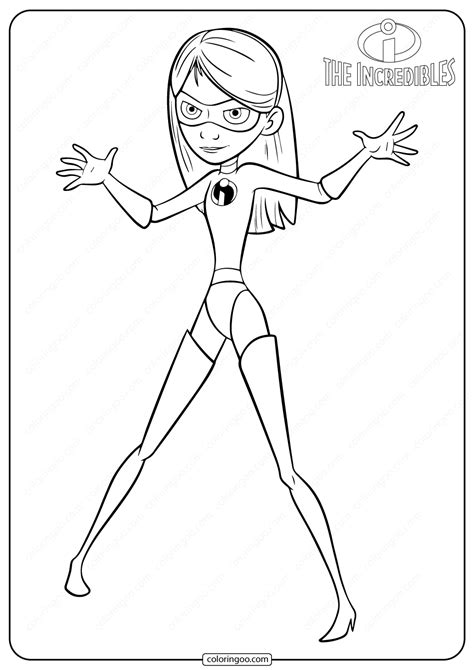 Disney The Incredibles Mrs Incredibles Coloring Page Printable Porn Sex Picture