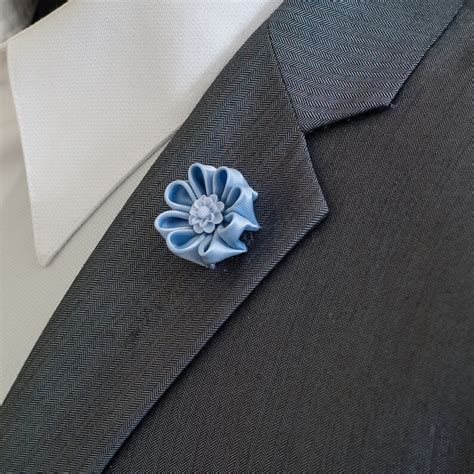 Aster Flower Lapel Pins Men Wedding Boutonniere Lapel Pin Etsy