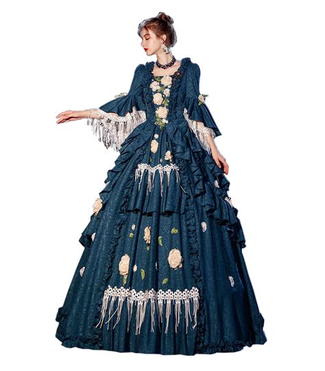 Victorian Rococo Ball Gown Dress Prom Dress Performance Party Photo