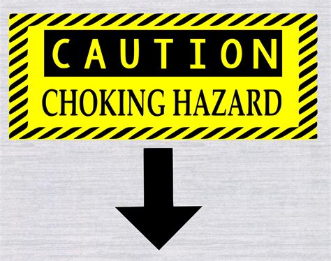 Caution Choking Hazard Svg