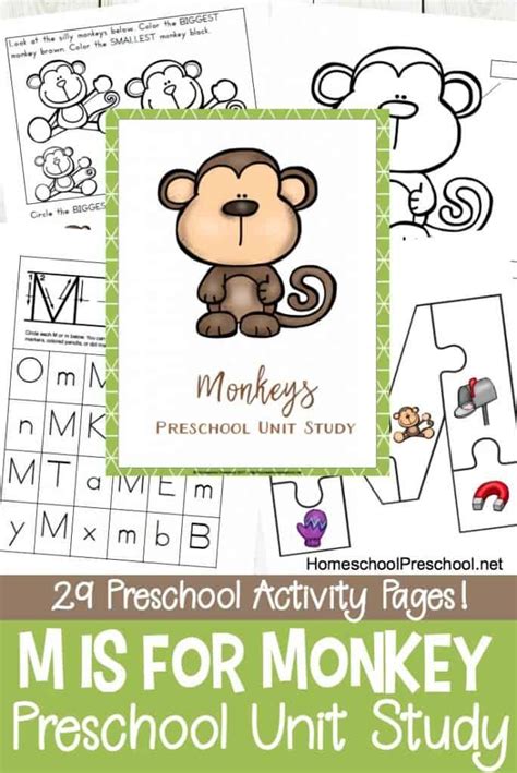 Printable Preschool Monkey Activities Preschool Units Preschool Math