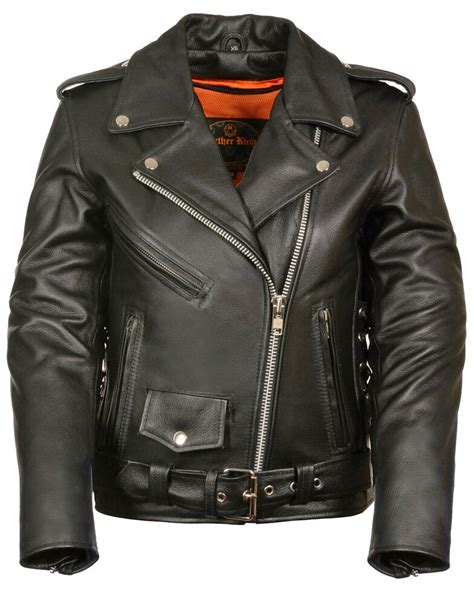 Milwaukee Leather Womens Full Length Side Lace Leather Motorcycle