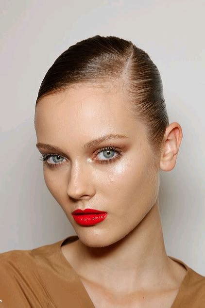 Monika Jagaciak Makeup Looks Model Face Red Lip Look