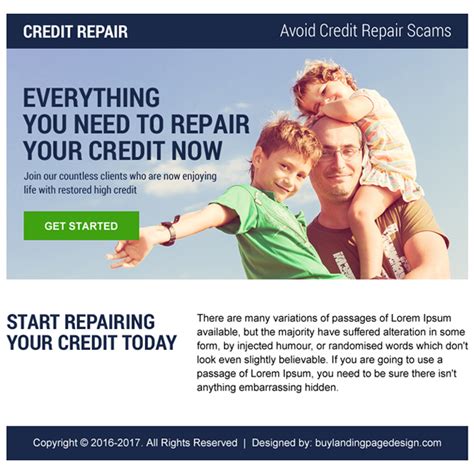 Professional Credit Repair Ppv Landing Page Designs