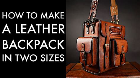 Diy Leather Backpack Tutorial And Pattern Download Youtube