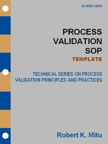 Process Validation Sop Template Technical Series On Process