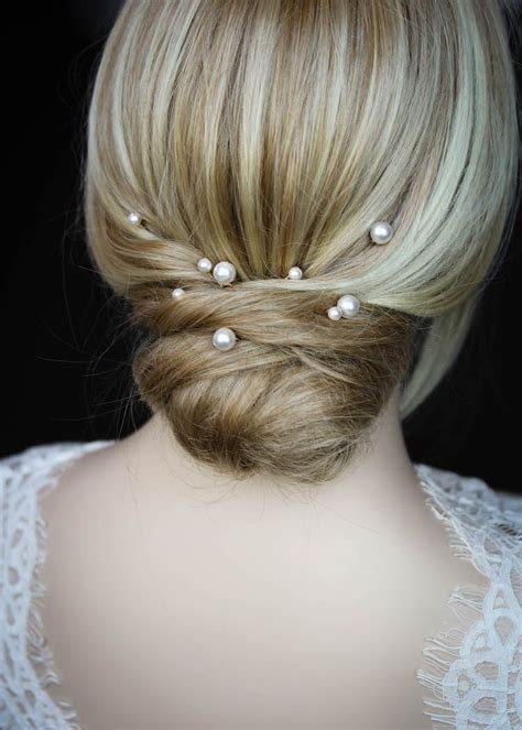 Oyster Pearl Hair Pins Tania Maras Bespoke Wedding Headpieces