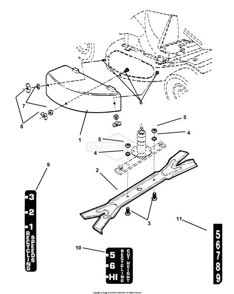Simplicity 7061255 Grass Mulcher Kit 33 Parts Diagram For 33 Mulch Kit