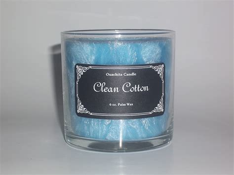 Clean Cotton Scented Candles 6 Oz Bright Blue Home