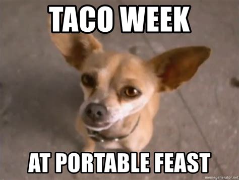 Taco Week At Portable Feast Taco Bell Dog Meme Generator