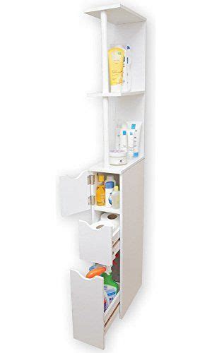 Simpli home avington 15.75 w x 56.25 h linen tower. Bathroom Storage Tower Tall Slim Space Saver Cabinet ...