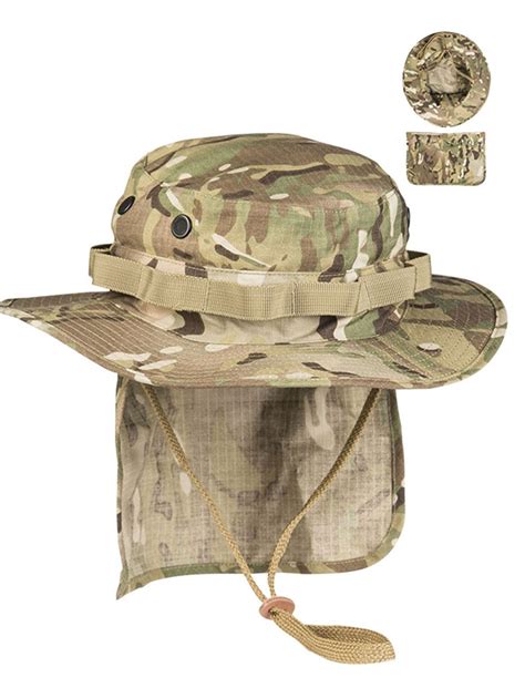 Original British Army Surplus Desert Dpm Camo Boonie Bush Hat