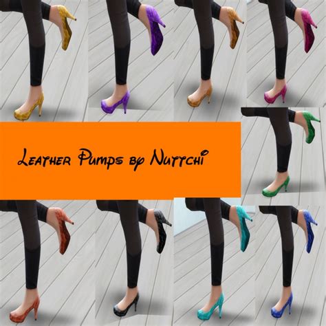 Leather Pumps By Nuttchi At Mod The Sims Sims 4 Updates