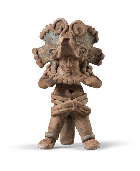 Sifflet Anthropomorphe Culture Maya Mexique Classique Récent 550