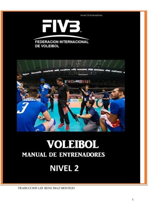 Fivb Manual Del Entrenador De Voleibol 2 Voleibol Entrenar Voleibol