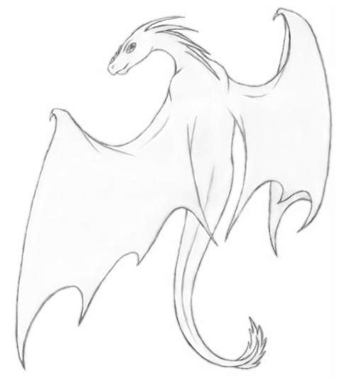 Dragon Outline Drawing Simple Copying Easy Drawings Like This Is An