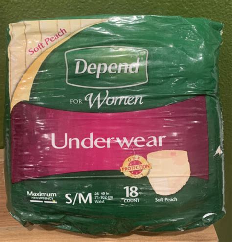 Vintage 2008 Depend Diapers Briefs Women Small Medium Maximum