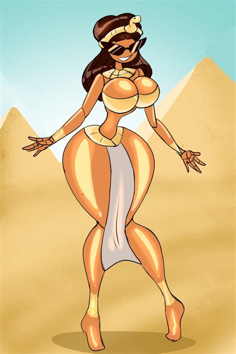 rule 34 doll egyptian egyptian clothing egyptian female huge breasts knick knack midriff navel