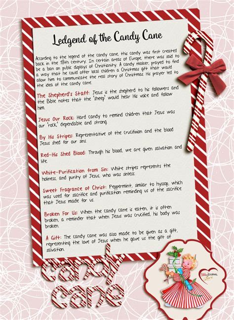 Here is info about how to make the candy cane poems in into. FREE PRINTABLE: The Candy Cane Legend True Meaning of ...