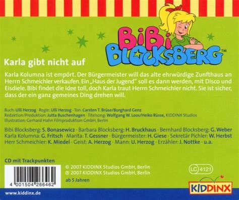 Karla Gibt Nicht Auf Bibi Blocksberg Bd46 1 Audio Cd Bibi