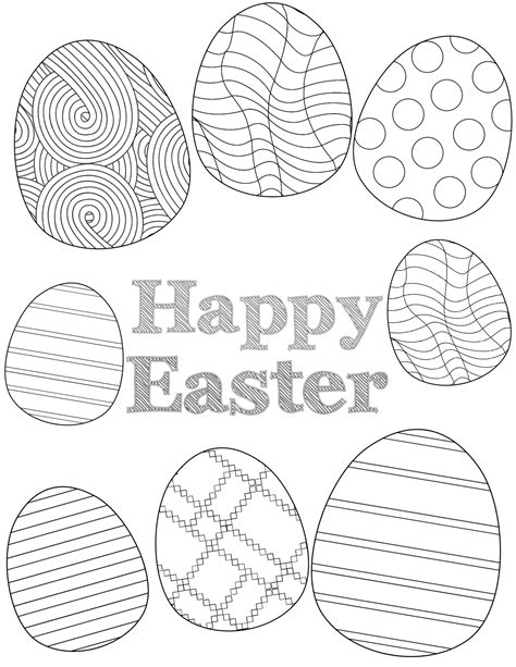 Click the icon on the right hand corner of each image to print hours of coloring fun. Free Printable Easter Coloring Sheets - Paper Trail Design