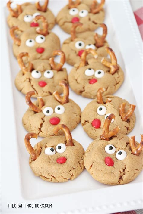 Peanut Butter Reindeer Cookies Peanut Butter Reindeer Cookies