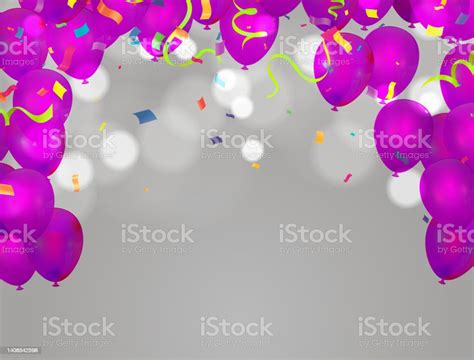 Balloons Birthday Happy Congratulation Celebrating Anniversary Luxury