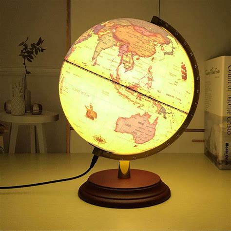 2532cm Dia Led Luminous Teachinig Globe Light World Earth Globe Map
