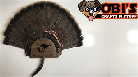 diy turkey tail holder plaque mount youtube