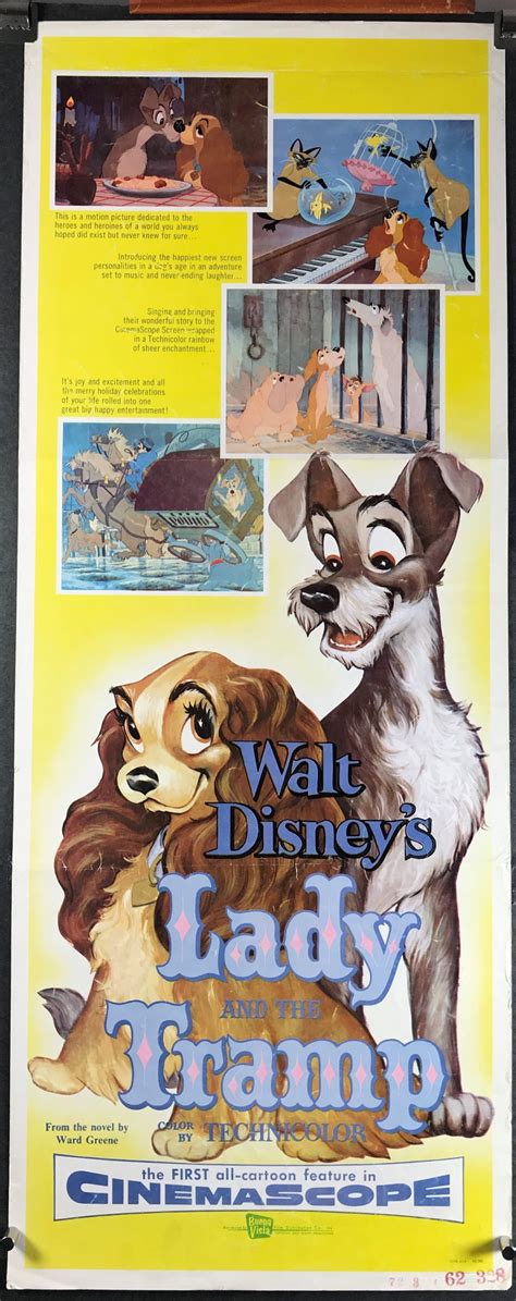 Lady And The Tramp Original Vintage Walt Disney Animated Movie Poster