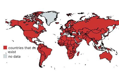 I Made A Map Of Countries That Exist And Dont Exist Maps