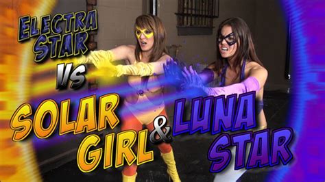 Electra Star Vs Solar Girl And Luna Star Emily Addison Charlie Laine Cali Logan