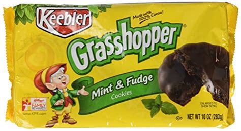 Keebler Fudge Shoppe Grasshopper Mint Cookies 10 Ounce Packages