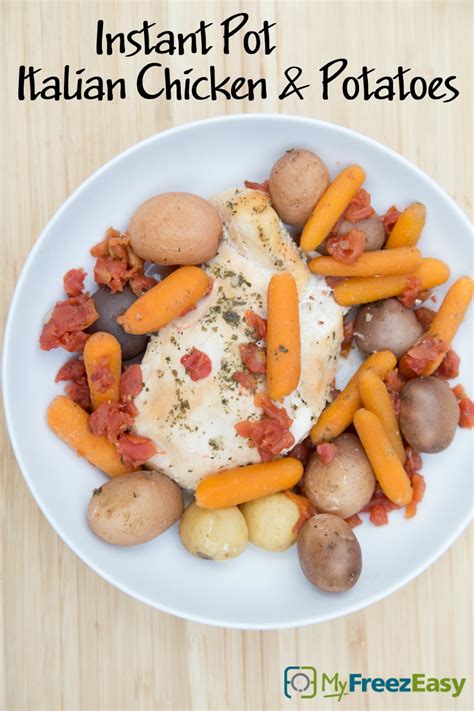 He is not one for loads of spice but prefers great delicious flavours instead. Instant Pot Italian Chicken & Potatoes - MyFreezEasy