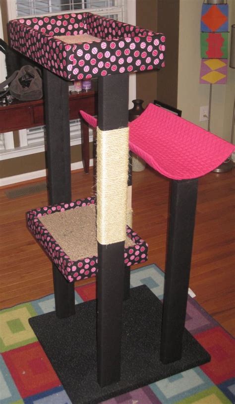 Diy Cat Climbing Thingiedefinitely Diy Cat Tower Cat Diy Cat Tower