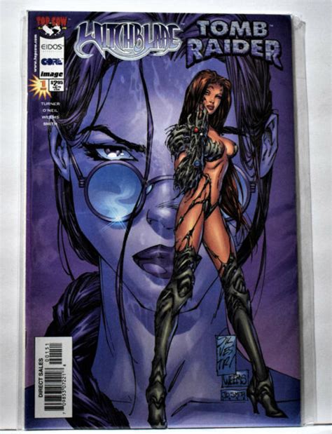 Witchblade Tomb Raider 1 Michael Turner Cover Nm 1998 Image Comics For