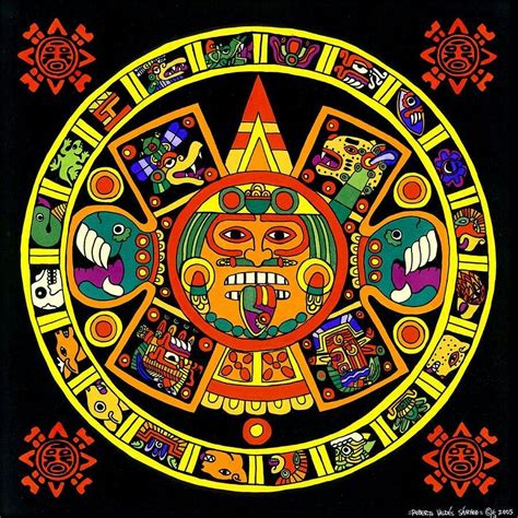 Southamerica Mandala Aztec Culture Mayan Art Aztec Tattoo Aztec