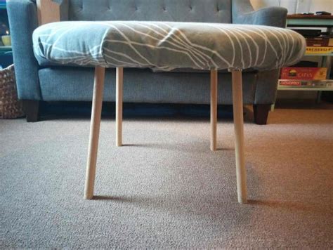 The bulk of this table was finished in a weekend. Attaching coffee table/ottoman legs - DoItYourself.com ...