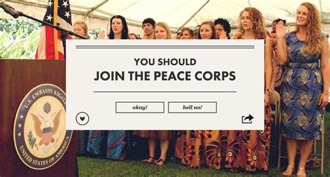You Should Join The Peace Corps Peace Corps Peace Join