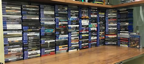 My current Playstation 4 games collection. 294 games and multiple