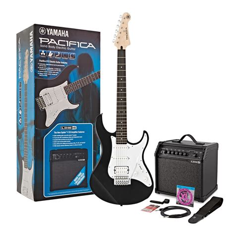 Disc Yamaha Pacifica 012 Spider V 20 Mkii Guitar Pack Black Gear4music