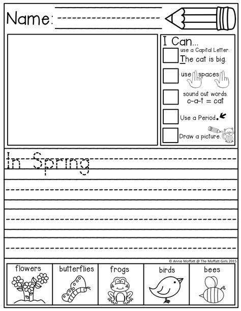 Kindergarten Journal Prompts