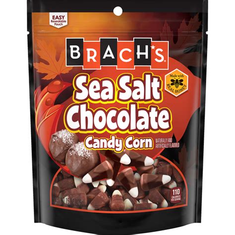 Brachs Sea Salt Chocolate Candy Corn Halloween 15 Oz Pouch Packaged