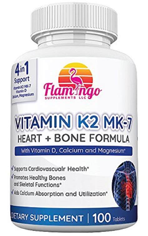 Other supplements like vitamin k2 (vitk2) and magnesium (mg) could contribute to the maintenance of skeletal health. Flamingo Supplements- Vitamin K2 (MK7) Plus Vitamin D3 ...
