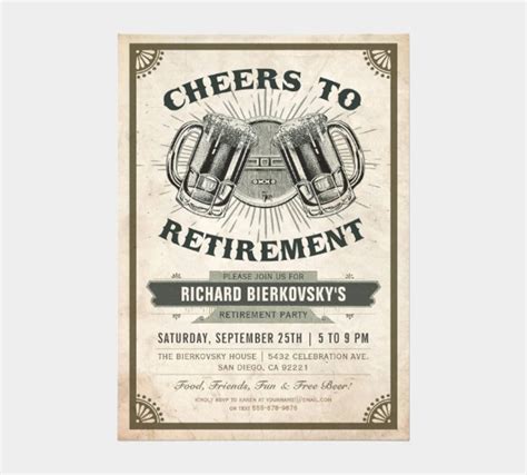 A retirement letter is an official notice stating an individual's resignation from their position and to. 25+ Attractive Retirement Invitation Designs - PSD, AI | Free & Premium Templates