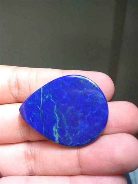 Lapis Lazuli Pear Shape Deep Blue Lapis Lazuli Lapis Cabochon 40×31×3