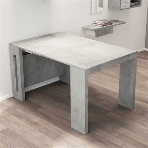 Casabianca Elasto Concrete Extendable Console Dining Table