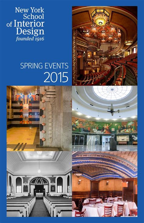 Spring Events 2015 By New York School Of Interior Design